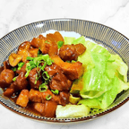 Best Braised Pork with Chestnuts Over Rice 板栗肉饭 in Durham, NC