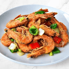 Best Salt & Pepper Shrimp(Head & Tail on) 椒盐大虾 in Durham, NC